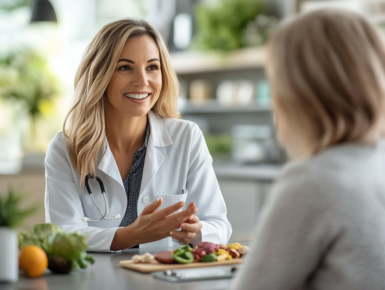 Команда професійних дієтологів NutriCare Plus працює над індивідуальними планами харчування